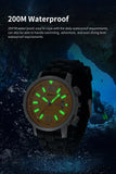 20ATM Diver Mechanical Sapphire Glass Luminous Waterproof Self Winding Dive Watch