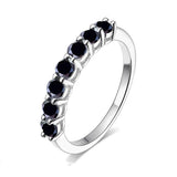 Luxury 0.7CT D Colour Moissanite Diamonds Eternity Rings - GRA Certified Silver Engagement Wedding Fine Jewellery