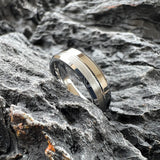 Brushed Polished Design Grooved Beveled Classic 6MM 8MM Tungsten Wedding Rings
