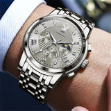 Top Brand Original Stainless Steel Waterproof Quartz, High Quality Trend Casual Men Wrist Watches for Men