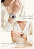 Snake Shape Design Exquisite Fashion Casual Waterproof Copper Band Wristwatch
