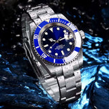 200m Waterproof Automatic Diver Watches Mechanical Movement Luminous Jubilee Strap