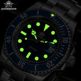 Mineral Glass 200m Water Resistance Luminous Hands/Markers 41mm Men's Quartz Watch