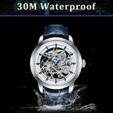 Popular Top Luxury Brand Automatic Mechanical Hollow Out Luminous Waterproof Clock Casual Fashion Watches for Men - The Jewellery Supermarket