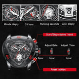 Top Brand Luxury Big Dial Chronograph Quartz Watches for Men - Sports Watches Military Style Wrist Watches