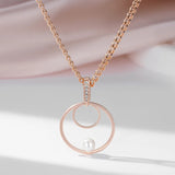 14K Filled Gold Pearl Round Micro Wax Setting AAA Zircon Diamonds Luxury Fashion Necklace