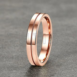 Classic 4mm Multicolour Tungsten Carbide Wedding Engagement Rings For Men Women