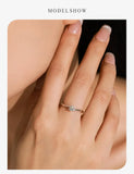 Awesome 4.5mm Round Sterling Silver VVS1 D Colour Moissanite Solitaire Ring