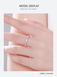 New Shining AAAA Lab Created Diamonds Silver Lucky Eye Geometric Design Ring