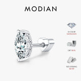 Marquise Cut Moissanite Helix Earrings 925 Sterling Silver Heart Screw Stud Earrings