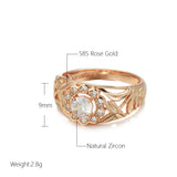 New Fashion Bold  High Quality Fine Jewellery 14K Filled Rose Gold Micro wax inlay AAA Zircon Diamonds Gold Ring