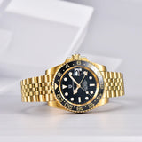 New PD-1662 V5 Men Mechanical Watches Luxury Ceramic Bezel Automatic Watch 100M Waterproof GMT WristWatch for Men