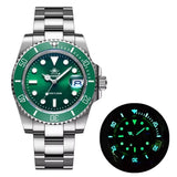 Luxury Brand 41mm Ceramic Bezel Classic Stainless Steel BGW9 Luminous Date Business 20Bar Dive Quartz Wristwatches