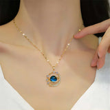 New Arrival Delicate and Beautiful Starry Pendant Necklace With Micro-Inlaid AAA Zirconium Crsytals - Luxury Pendant