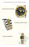Top Brand Luxury Fashion Elegant Quartz Wristwatches, Creative Steel Waterproof Watches For Women - Ideal Gifts