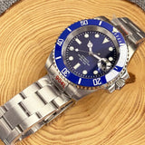 200m Waterproof Automatic Diver Watches Mechanical Movement Luminous Jubilee Strap