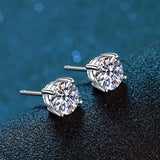 Amazing GRA Certified 0.1-3CT D Colour Moissanite Diamonds Stud Earrings For Women/Men - Fine S925 Silver Jewellery - The Jewellery Supermarket