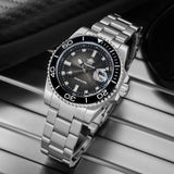 Super Blue Luminous 200M Waterproof Stainless Steel Sports Diving Quartz Watches