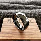 High Polished Dome 6mm 8mm Blue/Black/Gunmetal Men Women Tungsten Carbide Rings
