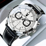 Top Brand Business High-end Men's Watch - Original Leather Strap Casual Luminous Elegant WristWatches for Men