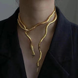 Bendable Personality Snake Bracelet For Women - Creative Choker Fashion Medusa Fashion Necklace