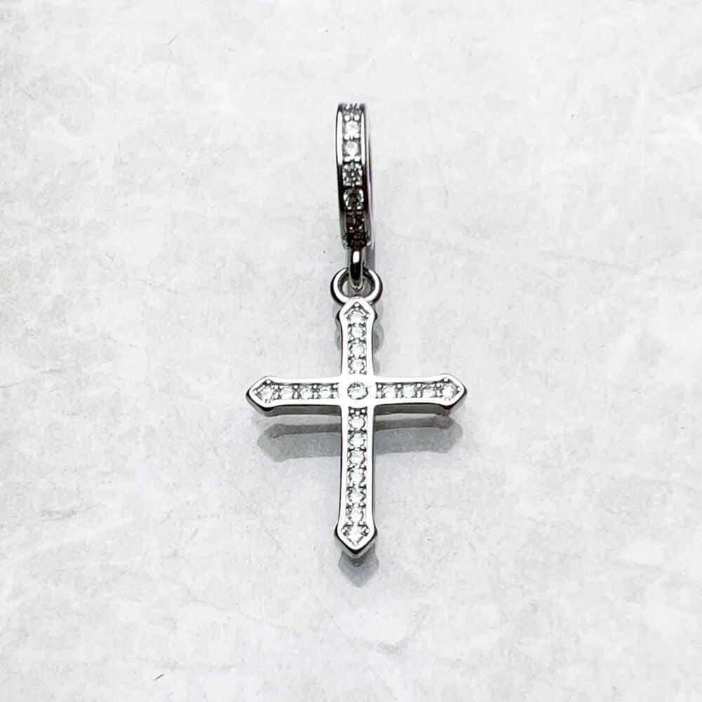 New Christian Pendant Cross 925 Sterling Silver with AAA+ Zircon Diamonds Accessories Vintage Jewellery For Men and Women - The Jewellery Supermarket