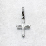 New Christian Pendant Cross 925 Sterling Silver with AAA+ Zircon Diamonds Accessories Vintage Jewellery For Men and Women