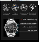 Top Brand Original Stainless Steel Waterproof Quartz, High Quality Trend Casual Men Wrist Watches for Men