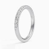 Super White Gold Plated Full Diamond Eternity Moissanite Rings Sterling Silver Engagement Wedding Rings for Women