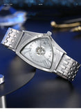 Luxury Brand Triangle Men Sports Quartz Watches For Men - Stainless Steel Golden Waterproof Popular Wrist Watches