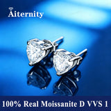 Luxury 0.5-2 Carats Marquise Heart Pear Princess Cut Moissanite Diamonds Stud Earrings