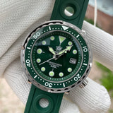 Automatic Dive Stainless Steel 300m Water Resistant Ceramic Bezel Sport Tuna Watch