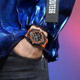 Fashion Quartz Analog Silicone Strap Date Waterproof Luminous Chronograph Casual Watches for Men - The Jewellery Supermarket