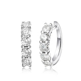 0.5ct D Colour VVS1 Quality Moissanite Diamonds Sparkling Clip Earrings - Sterling Sliver Fine Jewellery for Women