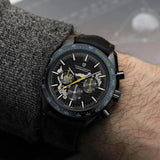 Popular Top Luxury Brand New Moon Skeleton Sport Chronograph AR Sapphire Quartz Men's Watches - The Jewellery Supermarket