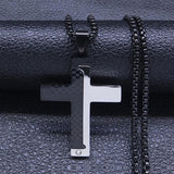 Cross Christian Church Prayer Necklace - Stainless Steel Gold Colour Bible Amulet Necklaces Jewellery - The Jewellery Supermarket