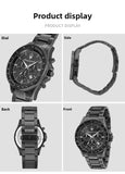 Original Luxury Maserati Men's Watch SFIDA Challenge Series Luxury Business Trendy Black Gold Steel Belt Watch