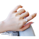 Flower Bud Design Round 1CT Moissanite Diamond Ring For Women  S925 Sterling Silver Wedding Engagement Jewellery