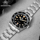 Luxury Luminous Bubble Mirror Glass 20Bar Ceramic Bezel Steel Diver Quartz Watch