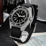 Sweep Seconds Quartz Movement Sapphire Stainless Steel Waterproof Luminous Wristwatch