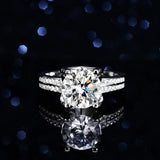 Brilliant D Colour VVS1 Lab Diamond 1/3ct Solitaire Moissanite Diamond Engagement Wedding Rings  Fine Jewellery