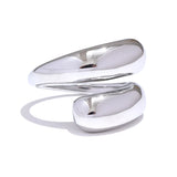18K Gold Plated Chic Unique Stainless Steel Unusual Simple Sleek Fashion Ring