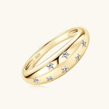 Awesome GRA Certified Round Moissanite Diamonds Rings for Women Silver Engagement Wedding Party Star Fine Jewellery