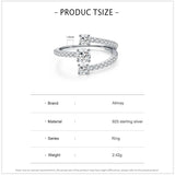 Three-Stone Spiral AAAA Lab Created DiamondS 925 Sterling Silver Geometric Ring