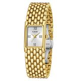 New Fashion Casual Luxury Gifts New Watches for Women Waterproof Square Dial Steel Belt Quartz Wrist Watches