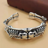 New Creative Personality Gothic Skull Open Bracelet Men's Hip Hop Rock Punk Fashion Jewellery