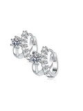 New 0.3 Carat*2 VVS1 D Colour Moissanite Diamonds Earrings, Light Luxury, High-End Niche Daily Wear, Fine Jewellery