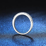 Stunning  VVS1 D Colour 100% Moissanite Diamond Eternity 925 Sterling Silver Wedding Engagement Rings for Women