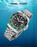 1612 Movement 316L Stainless Steel Sapphire Crystal Glass 200M Water Resistance Watch