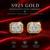 Stunning 3EX Cut Various Cuts Moissanite Earrings 0.5-2ct D Colour VVS1 S925 Silver